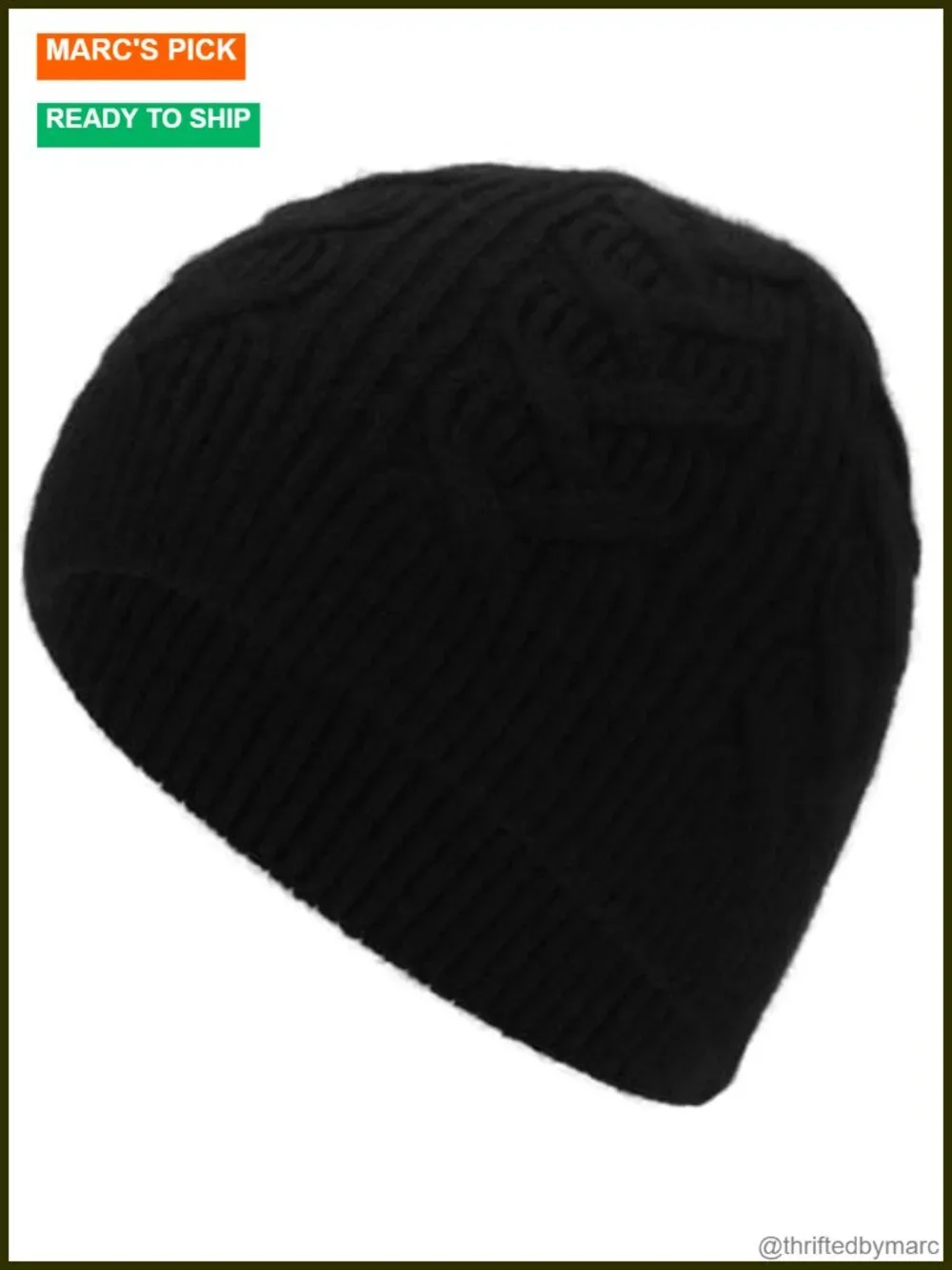 Cashmere Blend Beanie Hat Soft Lightweight Warm Winter Knit Unisex